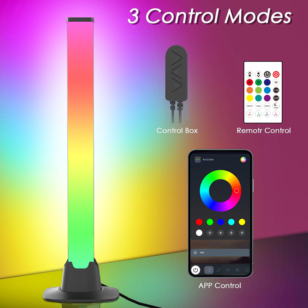 RGB LED Lights Bar Bluetooth S - Desk Setup With Tv review and price