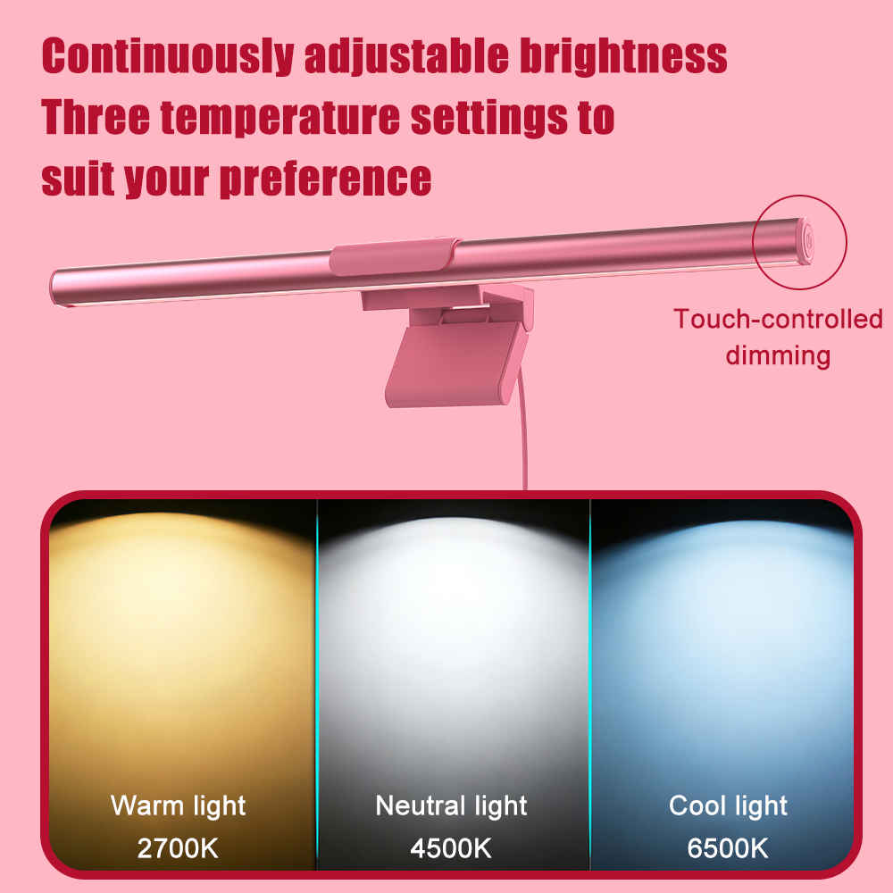 Light Bar Monitor Pink Led Lig - Setup Desk Monitor review and price