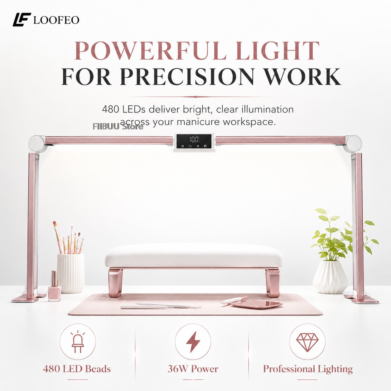Professional LED Nail Desk Lam - Desk Setup Lamp review and price