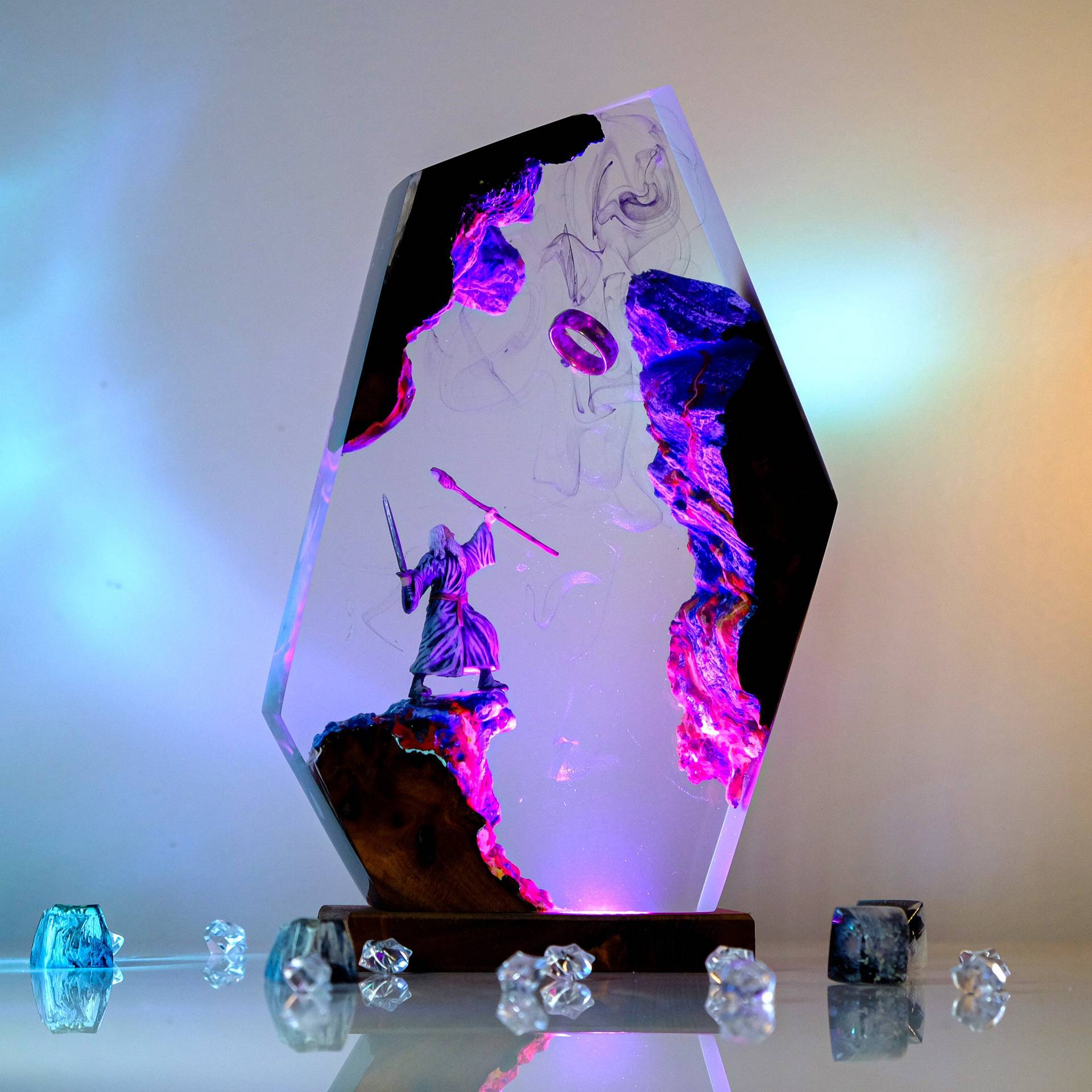 Movie Scence Figure Table Resi - Desk Setup Lamp review and price